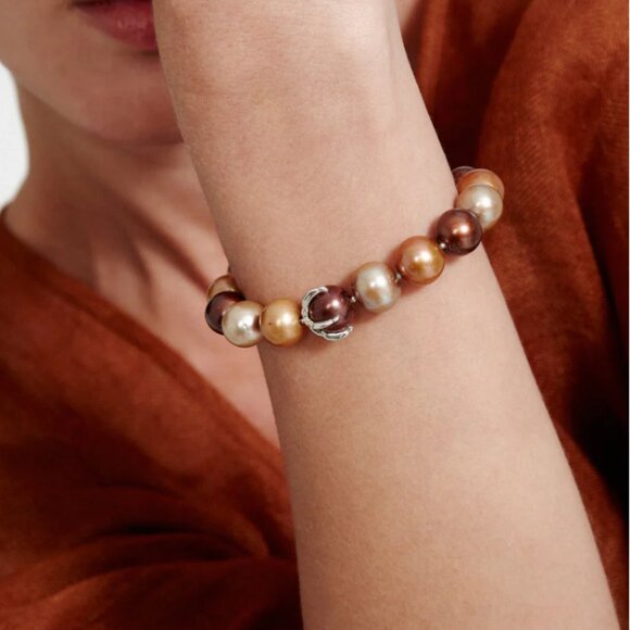 Chan Luu Lark Bracelet Champagne Pearl Mix - Picture 2 of 3